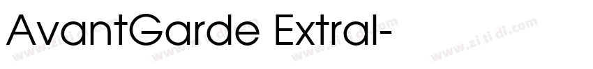 AvantGarde Extral字体转换